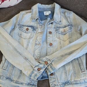 Market & Spruce Light Wash Denim Jacket